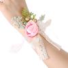 Bride Bridesmaid Brooch Wrist Flower Artificial Rose Brooch Opening Ceremony Sister Lapel