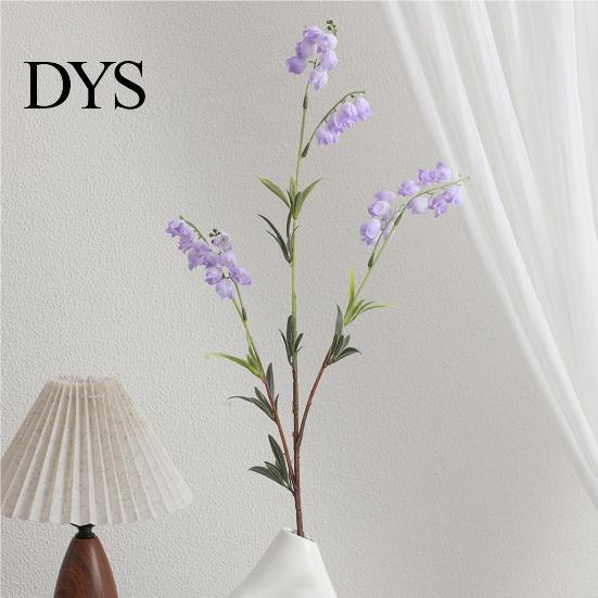 Realistic Artificial Flowers Lily of The Valley, 31.5" Long Stem Faux Bell Flowers, Fake Soft Fabric for Hotel Orchid Bridal Wedding Bouquet
