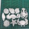 Marine Organism Cutting Dies Embossing Template Stencil Scrapbooking for Card
