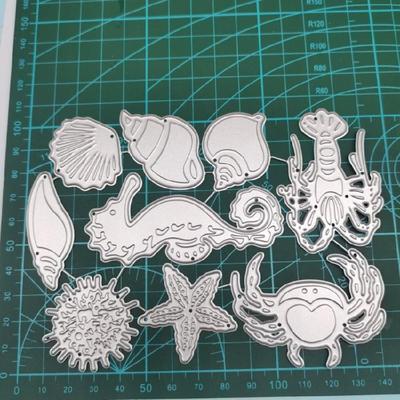 Matrizes de Corte de Organismos Marinhos Estêncil de Relevo para Scrapbooking de Cartão