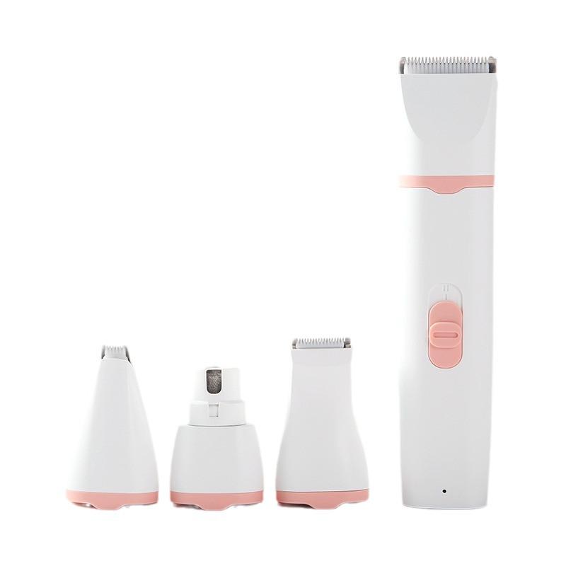Electric Pet Grooming Set: 4-in-1 Dog & Cat Clipper and Trimmer