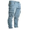 Nuovi Jeans da uomo con tasca laterale Small Foot Skinny Jeans da uomo