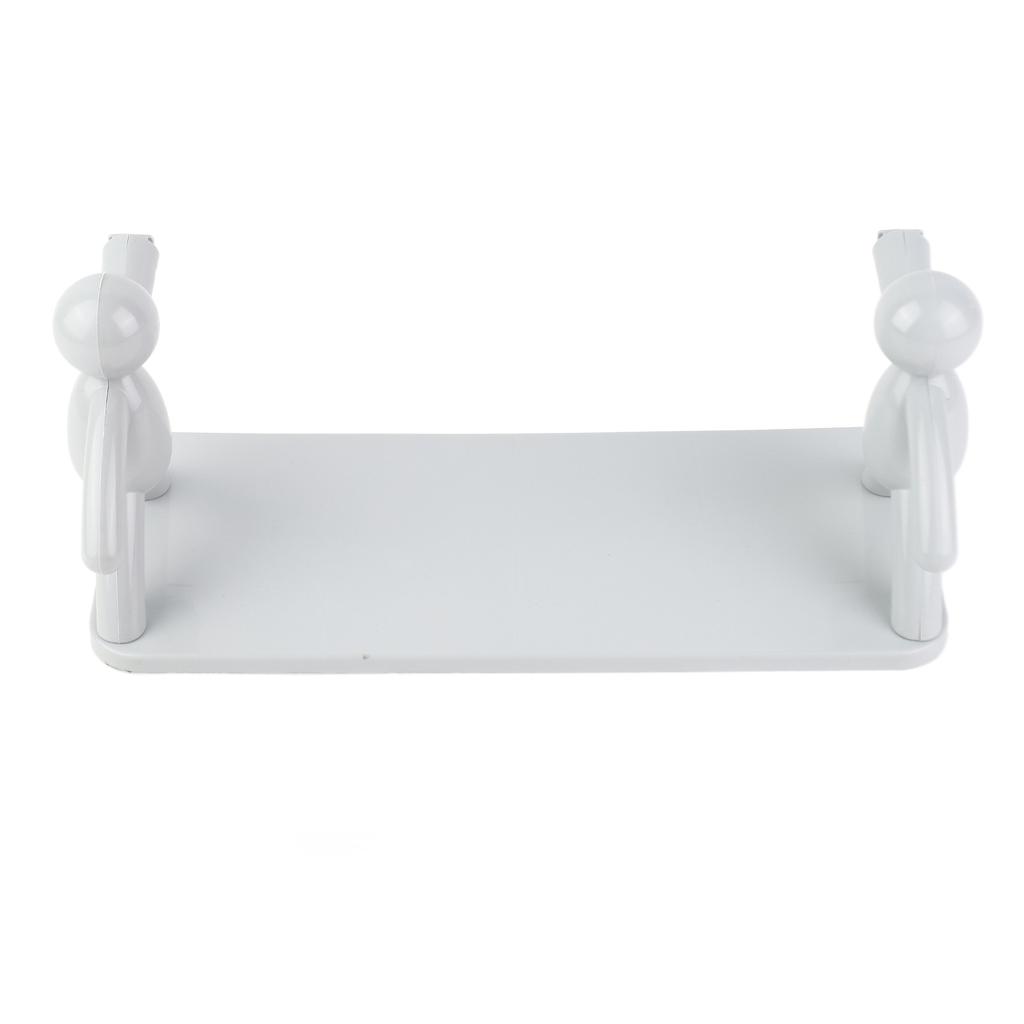 Raft de Perete Montat Instalare Fără Găuri Formă Mică de Păpușă Capacitate Mare Plastic Sarcină Stabilă