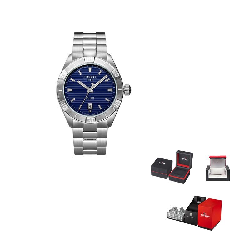 TISSOT Men s PR100 Collection Watch T101.610.11.041.00 Regular Watch Box