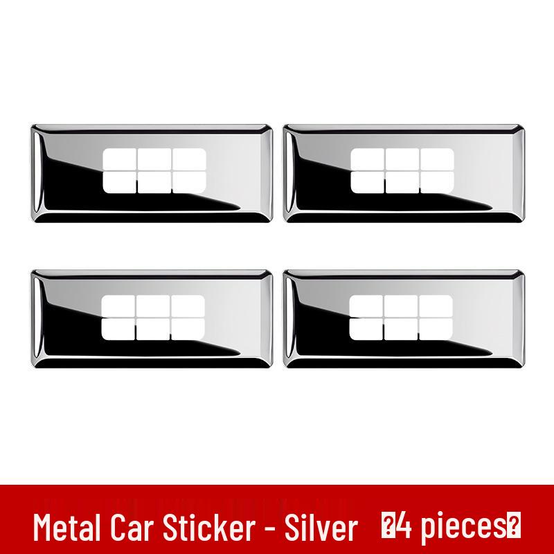 Compatible with Galaxy E5/L6/L7: Star Wish Shine 8 Starship 7emi Car Metal Emblem Decorative Sticker