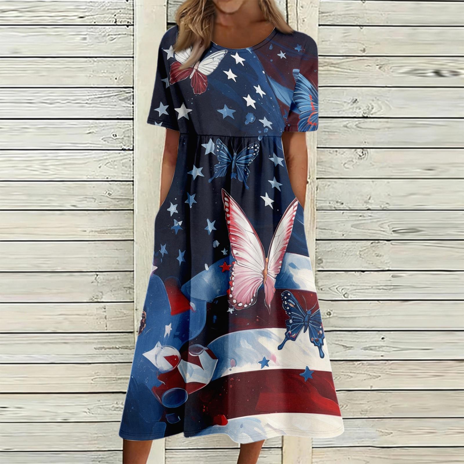 

Женское повседневное и модное платье с круглым вырезом L синий