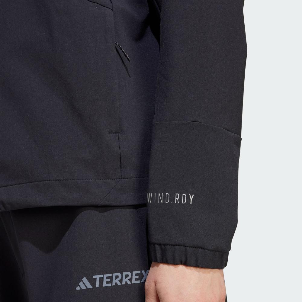 Adidas Outdoor Travel Series Logo Sports Zip-Up Hoodie Women Jacket Black JI8283