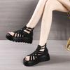 Thick-soled, Super Soft Woven Roman Sandals for Women, New Summer Style, Fashionable, Versatile, Casual, Open-toe, Dopamine-enhancing Sandals