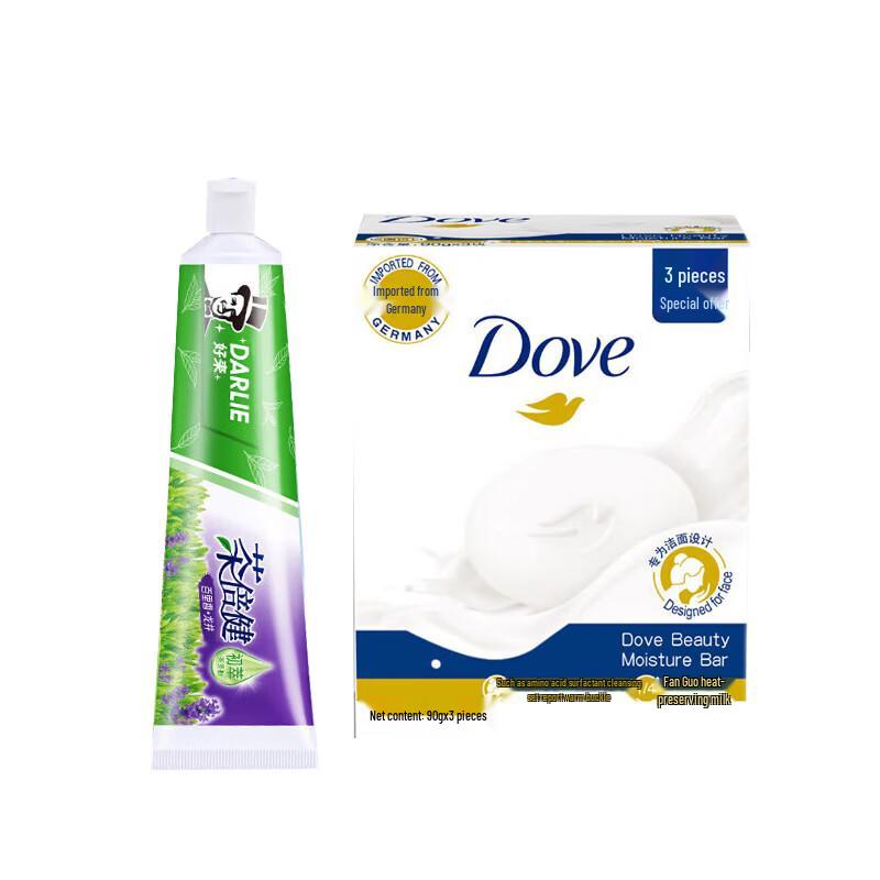 Семейный набор: Зубная паста Darlie и мыло Dove