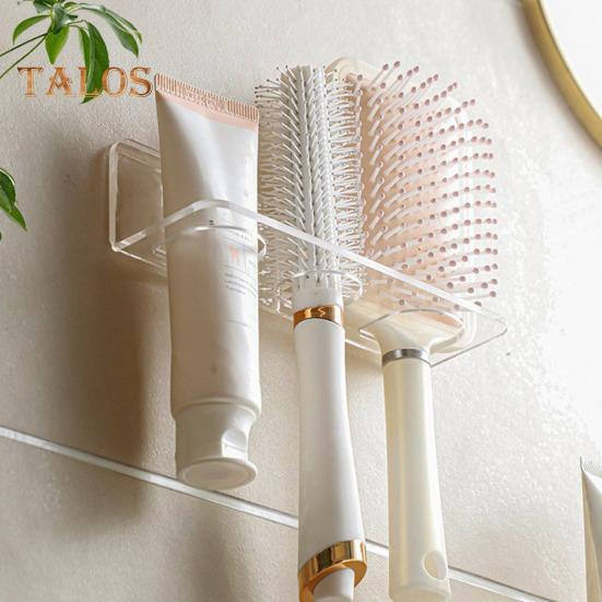 An der Wand montierter Acryl-Kammständer-Organizer. Einfache Installation. Platzsparendes Design. Haar-Tool-Organizer. An der Wand montierter Haarkammhalter.
