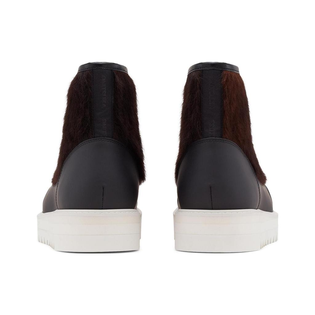 New Onitsuka Tiger Casual Shoes Unisex High top Black/White/Brown 1183A777-001