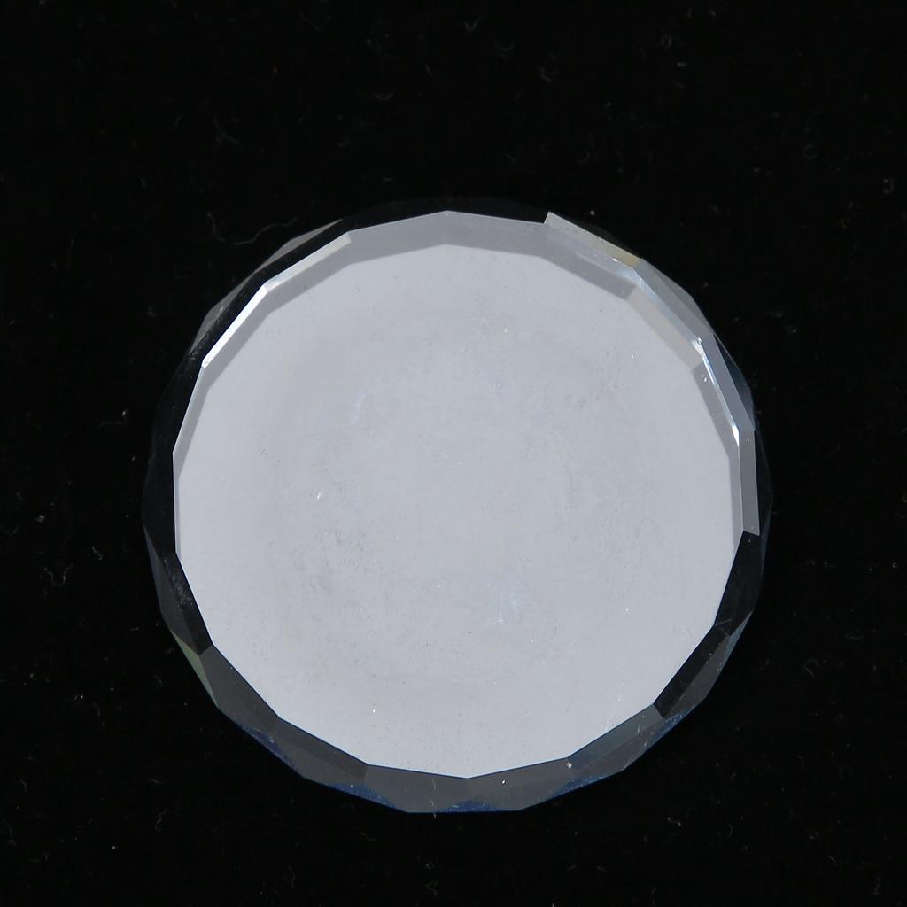 2PCS Nail Art Palettes Color Mixing Toning Glass False Eyelash Glue Hold Makeup Pallet