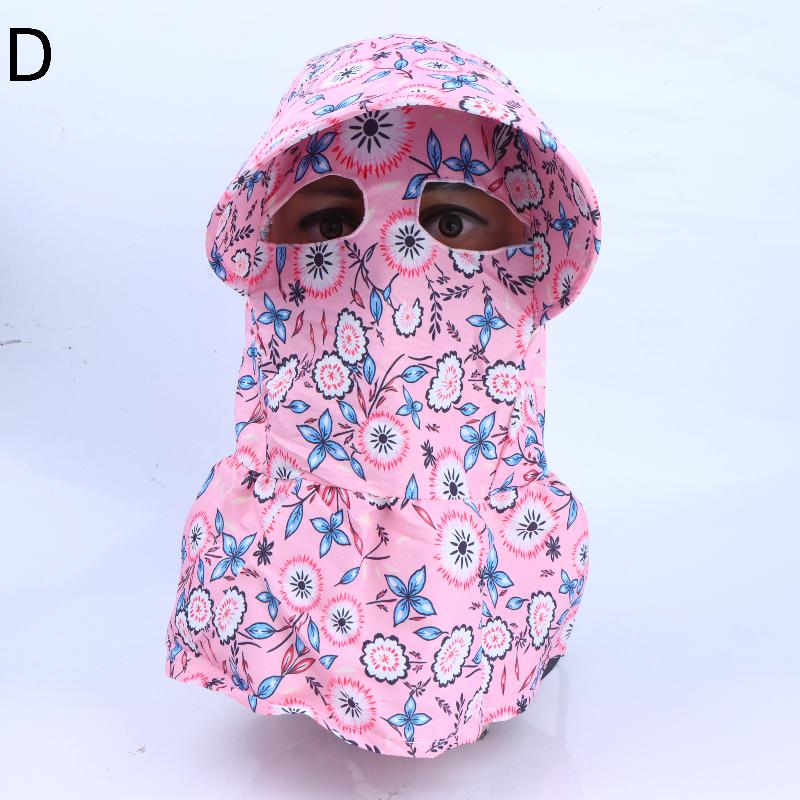 Floral Print Sun Hat for Maximum UV Protection with Face and Neck Flap for Outdoor Adventures