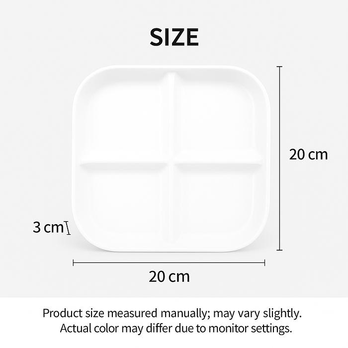 4-Compartment Plate