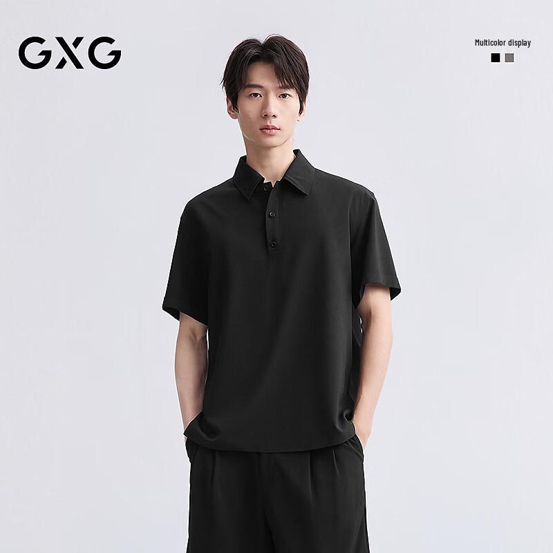 GXG Men s Casual Half-Placket Short Sleeve Shirt XL