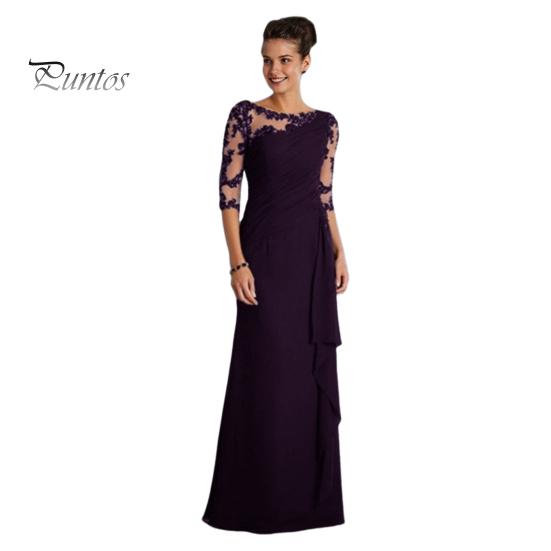 

Женское вечернее платье из прозрачной сетки в стиле пэчворк с короткими рукавами, облегающее, с цветочной вышивкой, с оборками, плиссированное, полной длины, для выпускного вечера, макси-платье 2XL фиолетовый