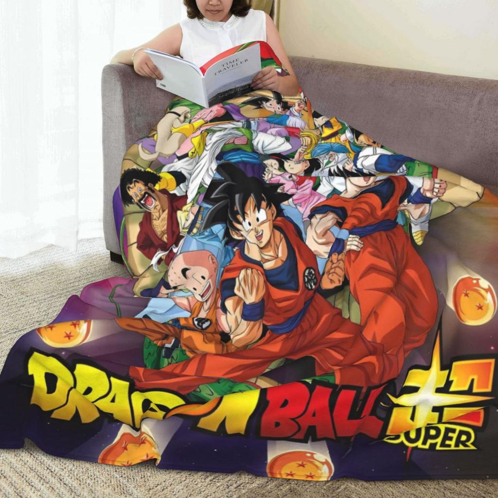 Anime D-Dragons B-Balls Soft Blankets Travel Plush Throw Blanket Funny Bedroom Flannel Bedspread Sofa Bed Cover