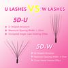 MASSCAKU U-förmige 4D 5D Wimpern 0,07 mm Dicke Leicht aufzunehmen Schnelles Anbringen Langanhaltende Extensions De Pestanas Make-up-Werkzeuge