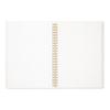 MIDORI Ring-Bound Notebook, Color Dot Grid, A5 - White