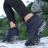 Herren Winter Plüsch Wanderschuhe Damen High-Top Schneestiefel Rutschfest Warm Outdoor Sneakers für Camping Trekking
