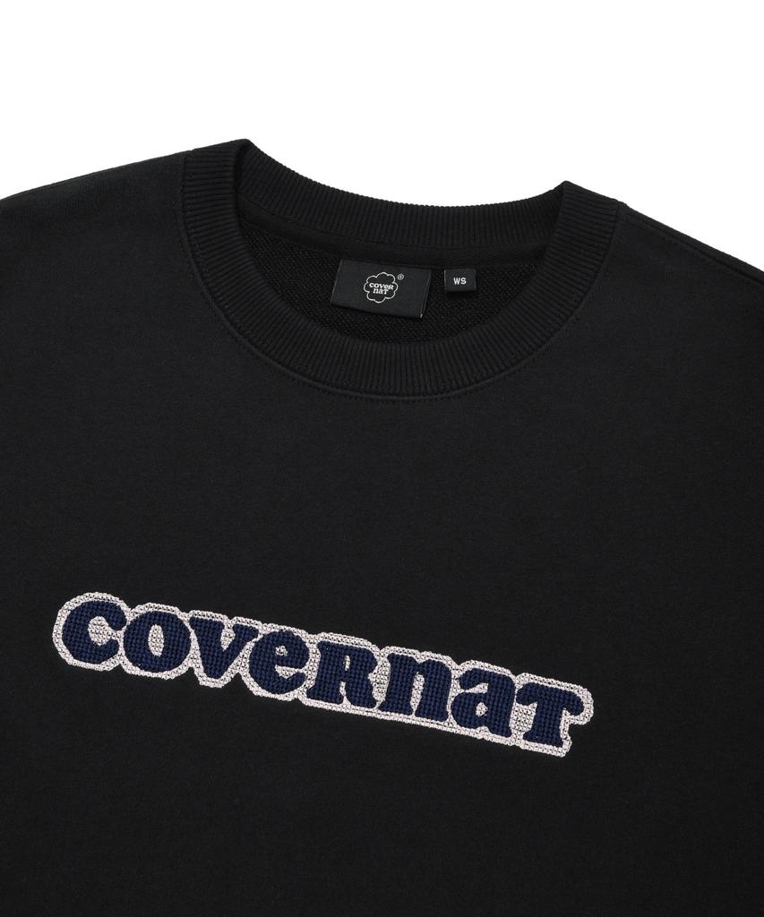 COVERNAT WOMAN Cooper Logo Sweatshirt Black