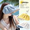 UV Protection Empty Top Shell Hat Breathable Sun Protection Hat Sunshade Hat  Roll-up Headband