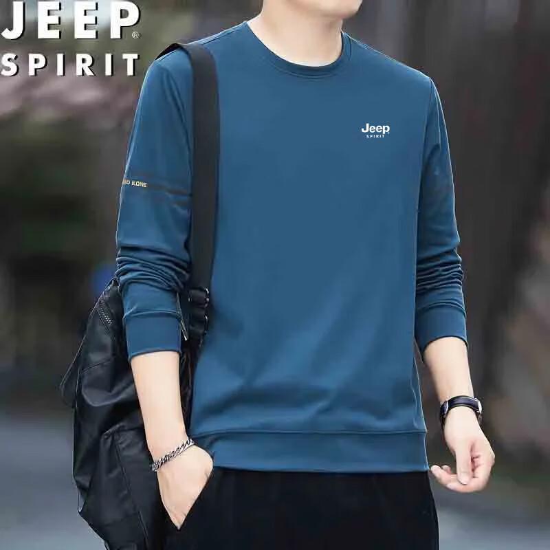 JEEP SPIRIT Men's Casual Long-Sleeve Pullover Sweatshirt