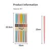5Pairs Macaron Color Chopsticks Japanese-style Anti-slip High Temperature Resistance Sushi Stick Reusable Household Tableware 2
