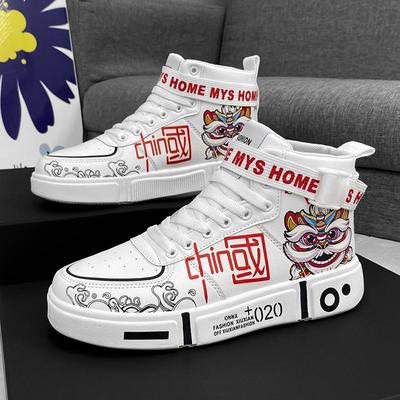 2023 Men Women Boy Girl Hightop Sneakers Spring Winter Ankle Boots Chinese Style Basketball Shoes Walking Casual Booty