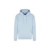 Emporio Armani FW23 EA7 Series Solid Color Label Pullover Loose Fit Hooded Long Sleeve Sweatshirt Unisex Sweatshirt Light-Blue 3RUM78-TJPQZ-1541