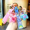 Adorable Soft Rubber Cartoon Oil-bearing Acrylic Bear Keychain Creative Gift