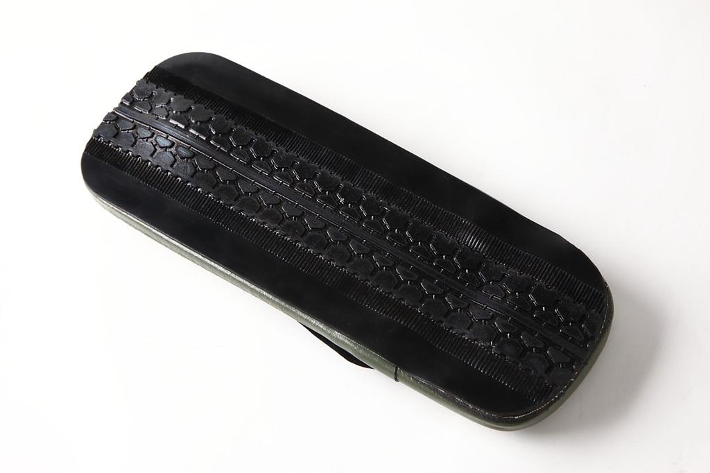 Edoten Geta Tire Igusa Made In Black Size LL Sandals, Soles, Grass, Japan, Straps,