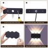 Energy Saving Outdoor Wall Lamp 4W 6W 8W Garden Sconce Lights Nordic LED Wall Light  Living Room