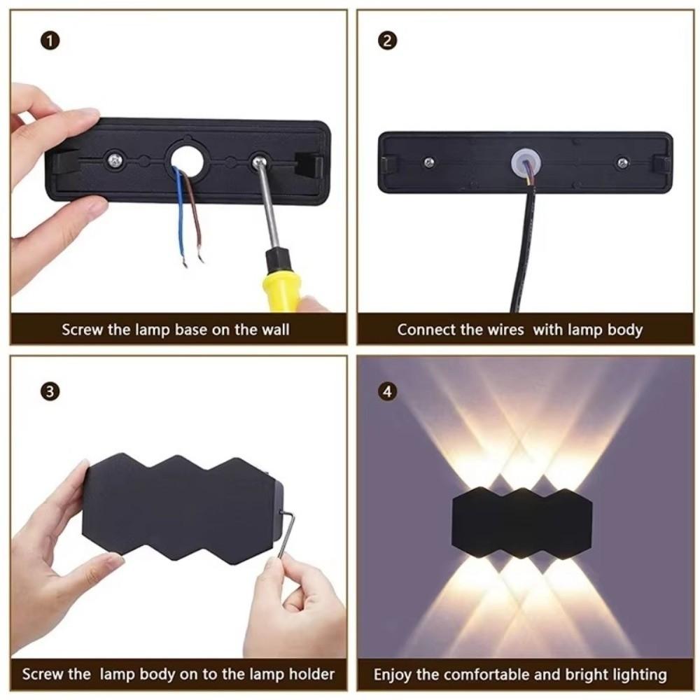 Energy Saving Outdoor Wall Lamp 4W 6W 8W Garden Sconce Lights Nordic LED Wall Light Living Room