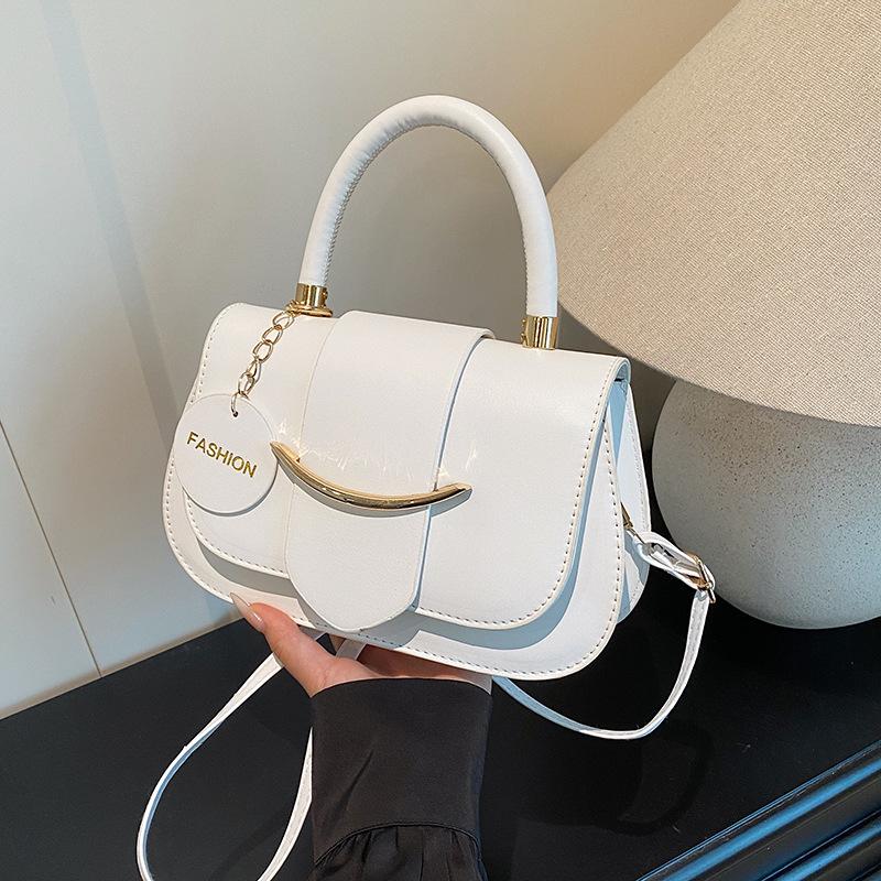 

Premium sense popular new niche design bag autumn messenger bag shoulder underarm bag women s bag білий