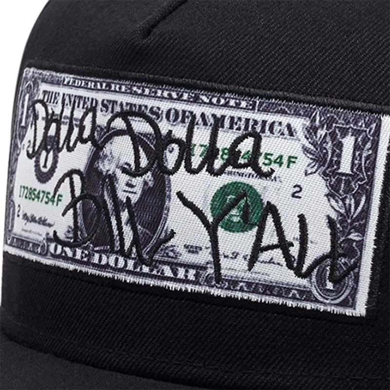 2pcs Men's Baseball Cap Necklace Set Hip Hop Hat Flat Brim Hat Fashionable Turnable Book Section Pendant Necklace