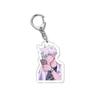 6CM Anime Keychain Women Link Click Key for Men Charles Key Ring Bag Acrylic Car Keyring Cute Acrylic Pendant Key Cosplay Gift