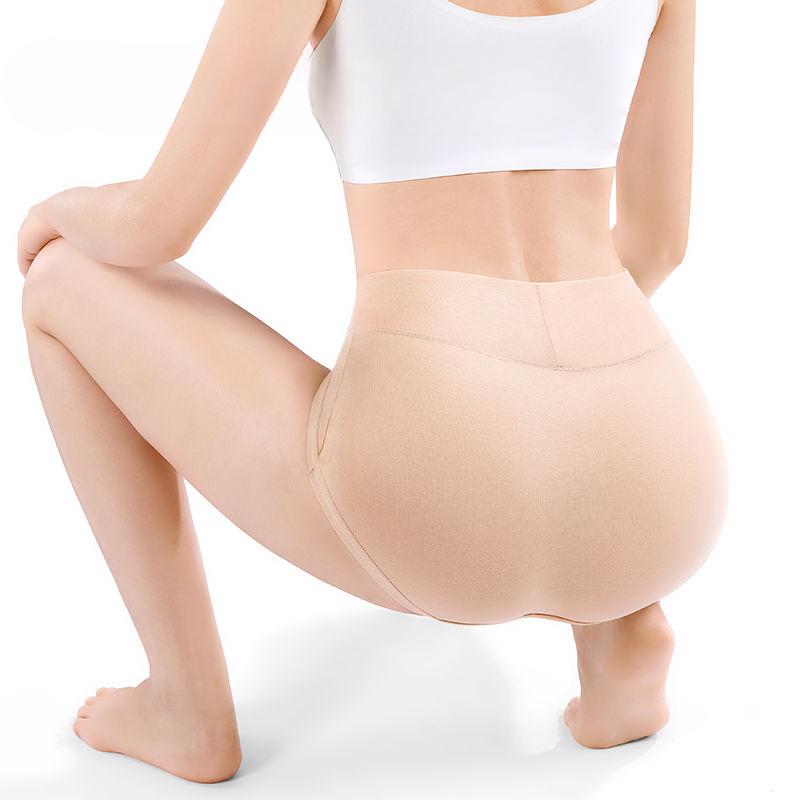 High Waist Women's Underwear Large Size Full Hip Lift Abdomen Comfortable and Breathable Without Traces