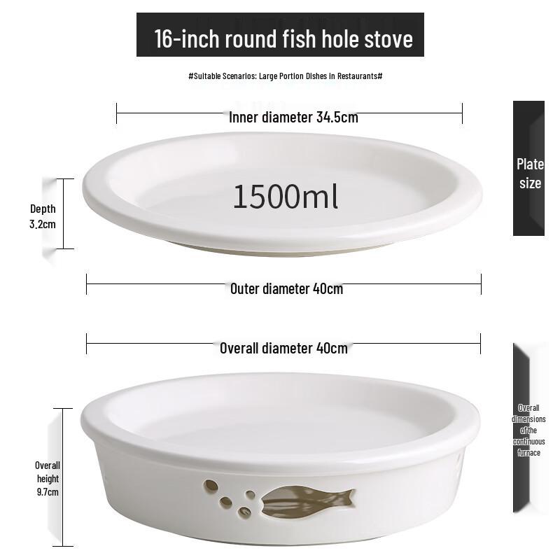 Chinese Style Candle Heated Serving Dish