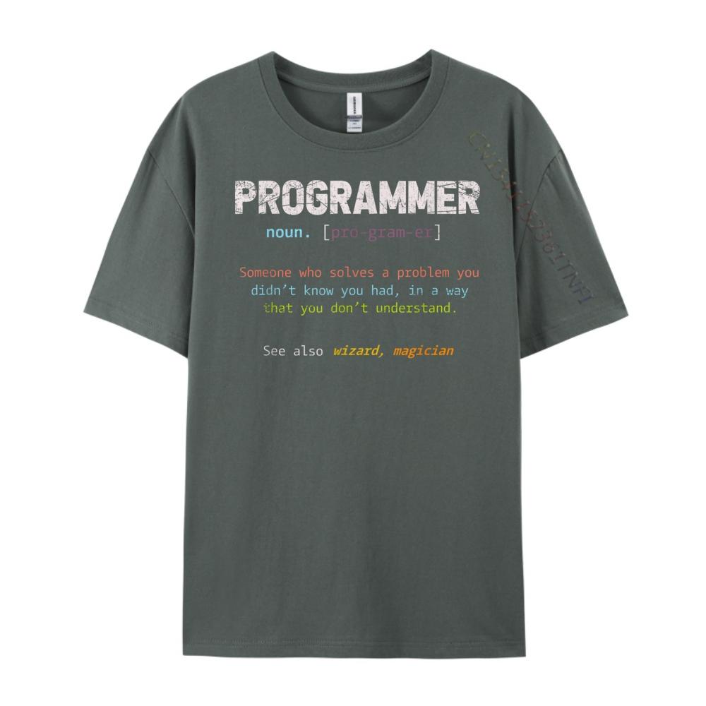 Funny Nerd Software Developer Program Definition Programmer Wholesale Tshirts 100 Pcs Adult Cotton T Shirt Men Printing