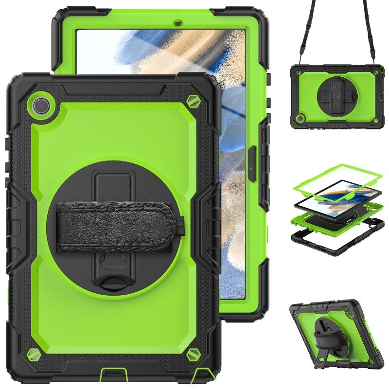 Rotating Stand Case With Wrist Strap IPad Air 11 Inch A16 Shockproof Silicone Cover Kickstand Anti-Slip Scratch