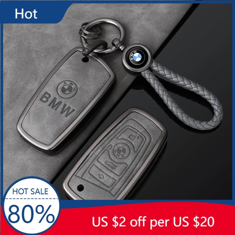 2025 Leather Car Key Case Cover Protector Shell for BMW 1 3 5 7 Series X1 X3 X4 X5 F10 F15 F16 F20 F30 F18 F25 M3 M4 E34 Acc