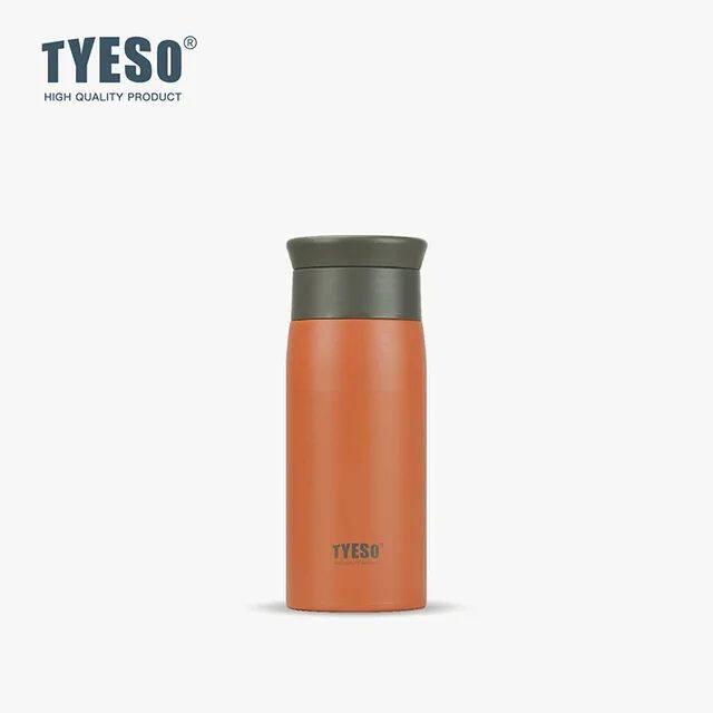 

Tyeso 350ml Travel Mug Frosted Design Vacuum Flasks Stainless Steel Insulated Water Bottle Portable for Men Women Thermoses 350ML помаранчевий