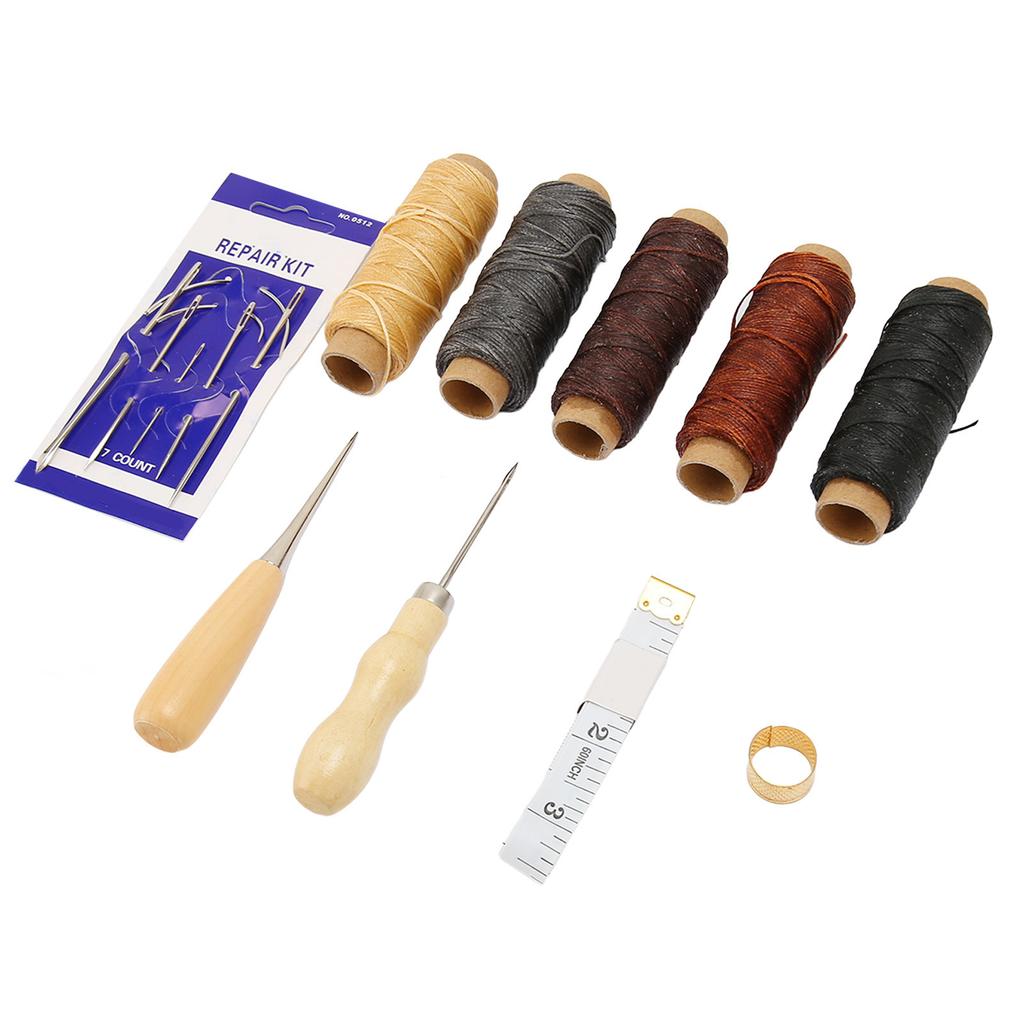 16PCS Leather Repair Sewing Kit Professional Leather Working Tools for DIY Leather Craft