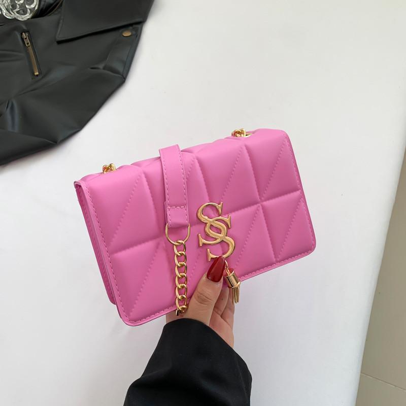 Chic One Shoulder Bag Modern Stylish Sling Bag Available In Black White And Pink розовый