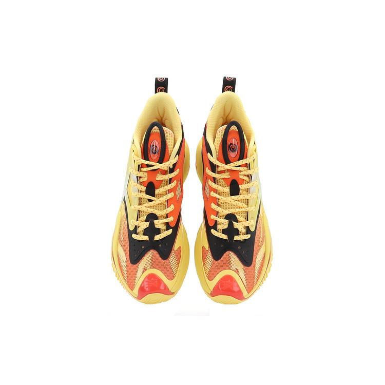 New Anta Berserk 3 Abrasion Resistant Breathable High Top A Flashedge Basketball Shoes Men's Yellow Red 112131601S-1