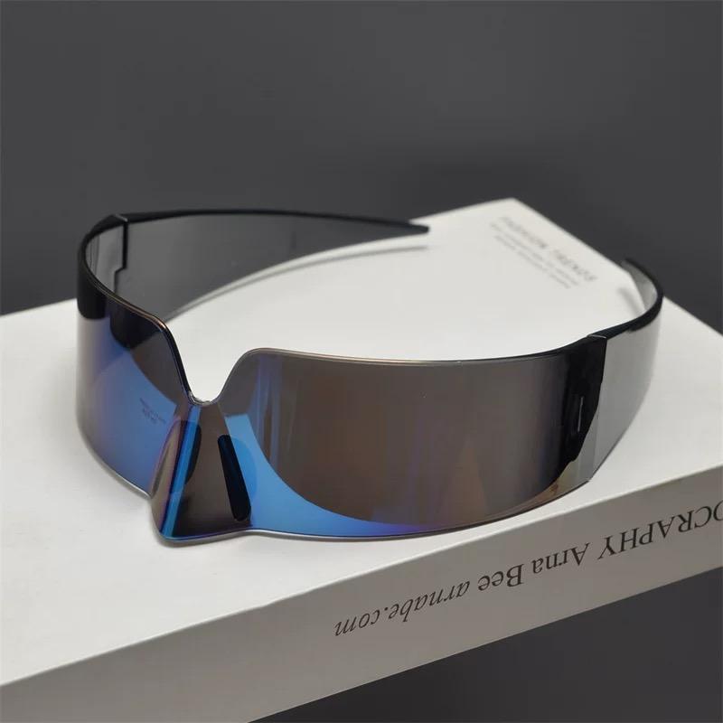 Luksusowa Marka Projektant Vintage Bezoprawkowe Okulary Przeciwsłoneczne Damskie Dla Mężczyzn Okulary Słoneczne Punk Party Ptak Nos Maskowane Fajne Gogle Uv400