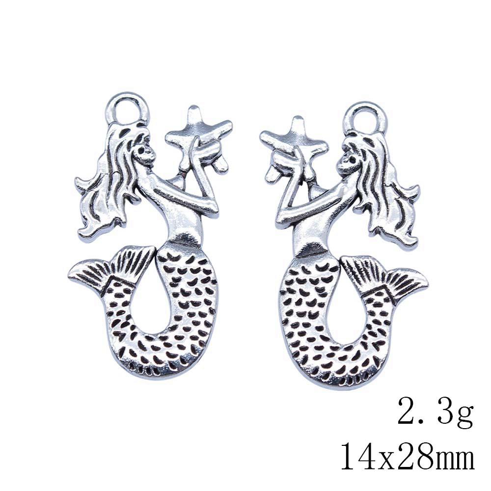Back To School Charm Bracelet Italian Mermaid Charms Pendant Biz Pendants For Jewelry Crafting