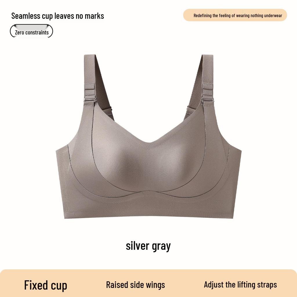 Reggiseno Modellante Senza Cuciture Taglie Forti - Anti-Caduta, Senza Ferretto, Coppe a Orecchie di Coniglio, Supporto Laterale, Minimizza l'Aspetto del Seno Abbondante