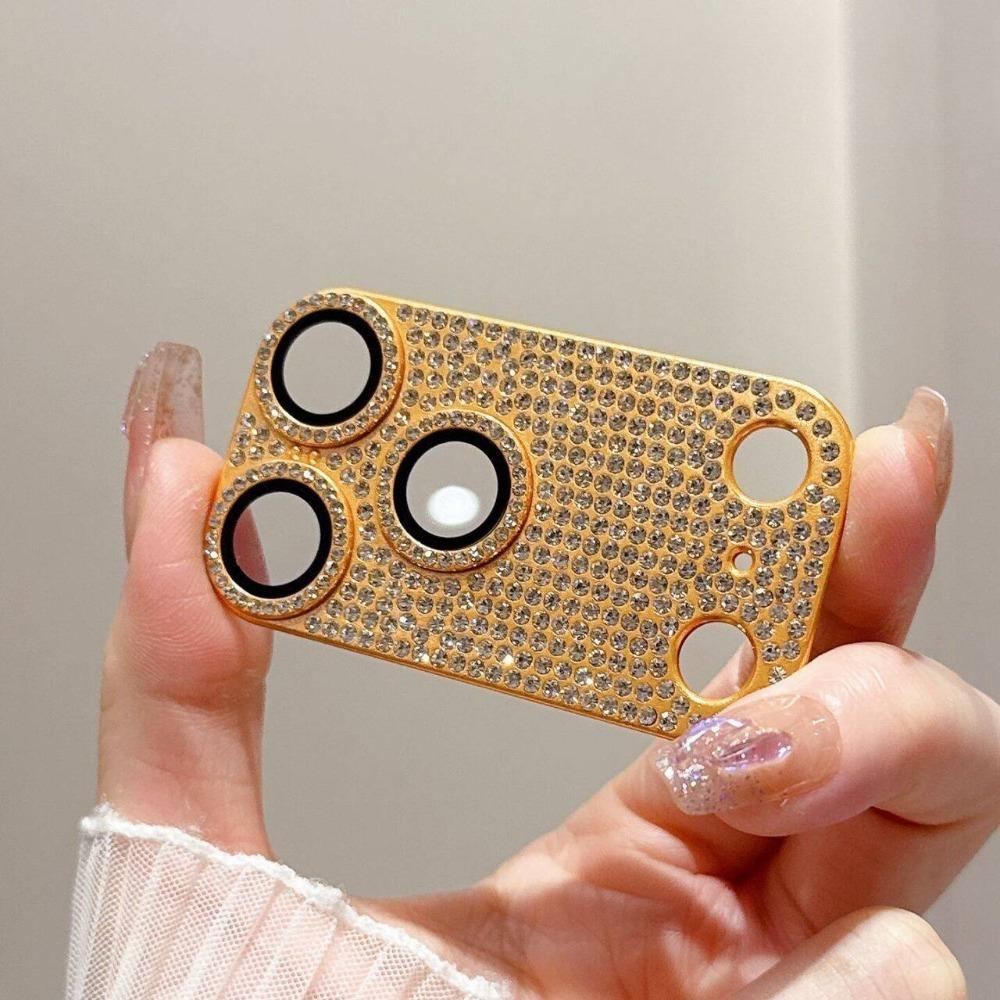 Luksusowa ręcznie robiona naklejka z cyrkoniami odpowiednia do folii na obiektyw iPhone 17Promax dla iPhone17Pro osłona tylnej kamery